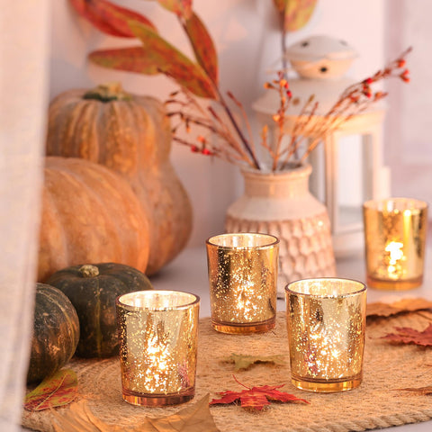 Volens antique gold finish adds timeless elegance to holiday decor.