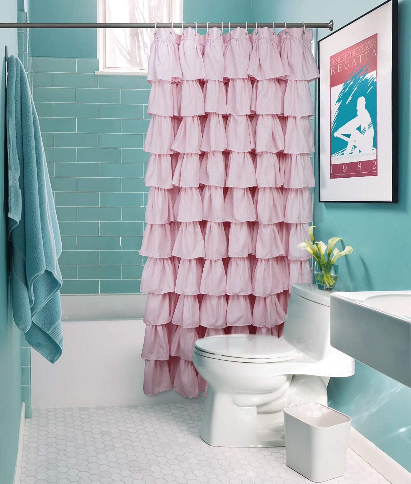 Volens-pink-ruffle-detail-closeup emphasizes texture and farmhouse charm.