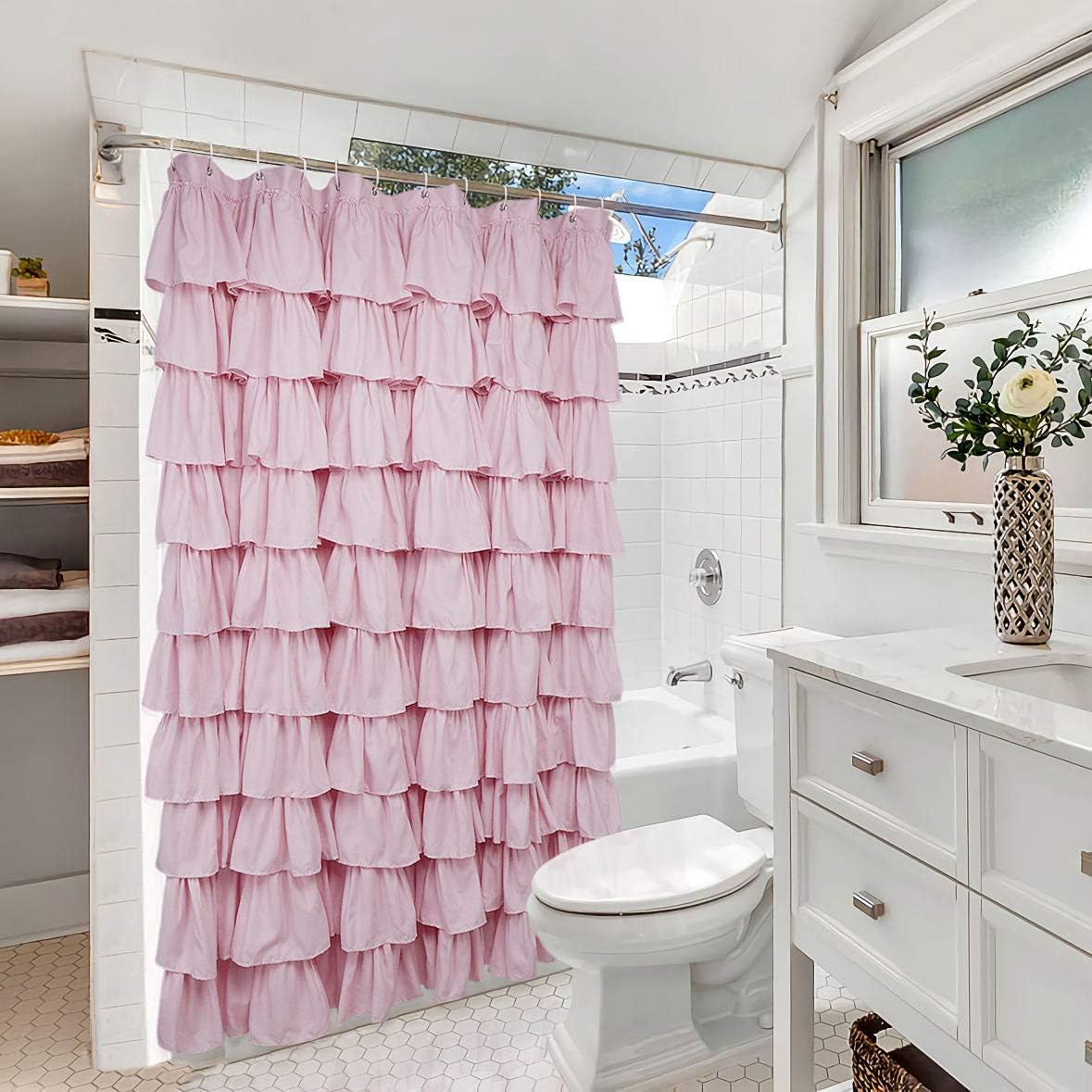 Volens-quick-drying-polyester curtain dries quickly after showers.