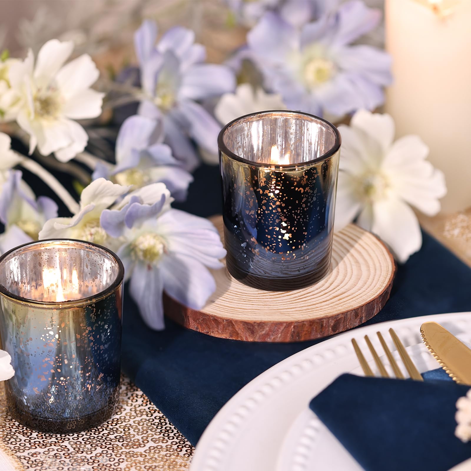 Volens navy and gold centerpiece ideas elevate guest tables and celebrations