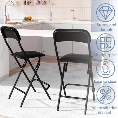 VOLIX two-pack folding stools offering extra seating for guests
