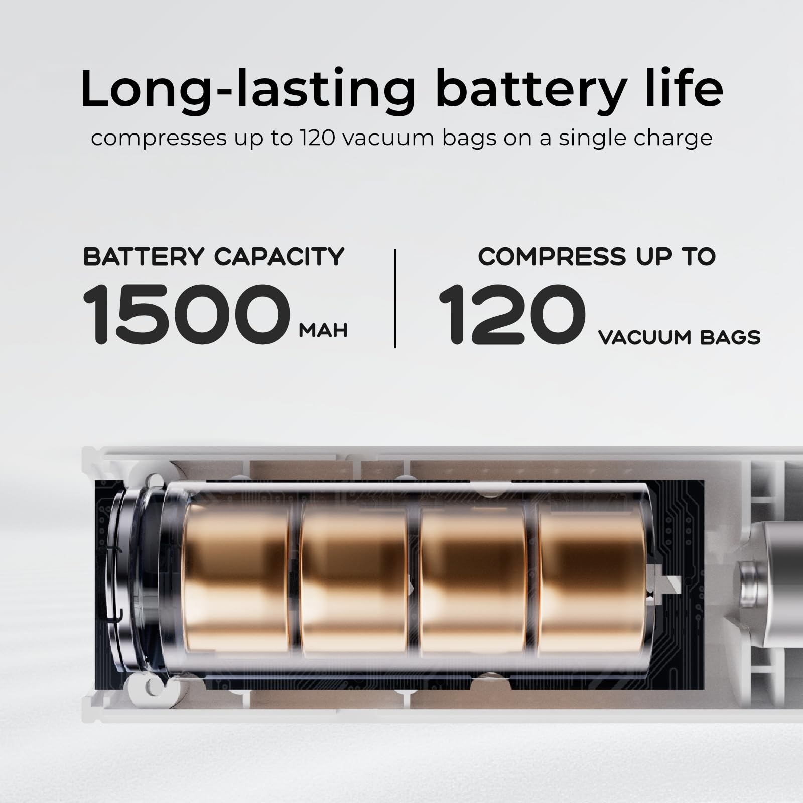 VOLLYC high-pressure suction-4-5kpa shows strong compression capability
