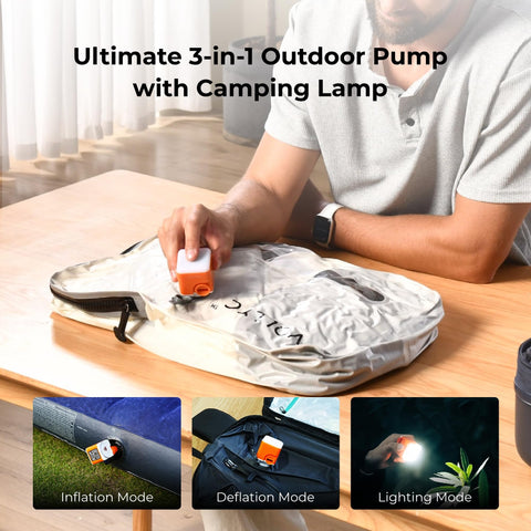 VOLLYC travel vacuum bags pump delivers fast compression