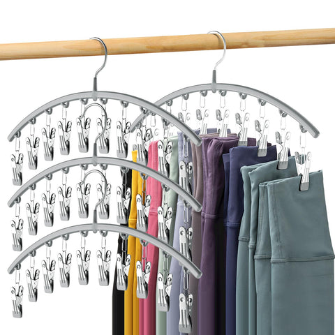 Volnamal legging organizer hanger gray showing space-saving design.
