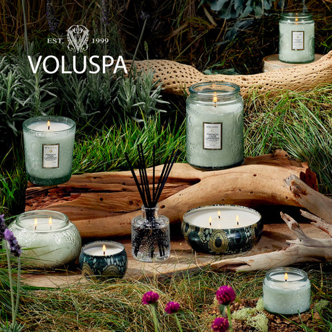 Voluspa giftable packaging suitable for anniversaries or housewarmings
