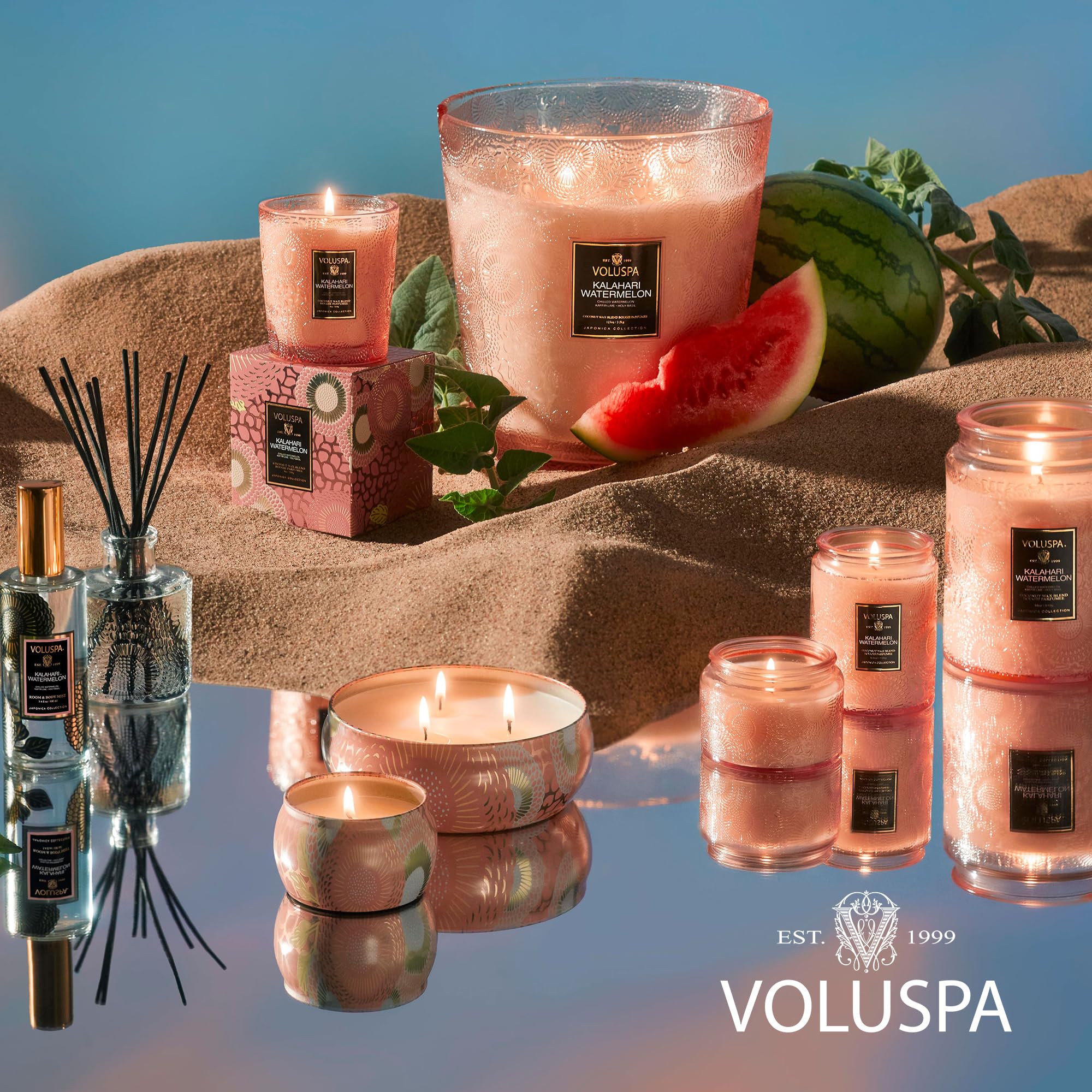 Voluspa Kalahari Watermelon gift-ready packaging appeals for gifting