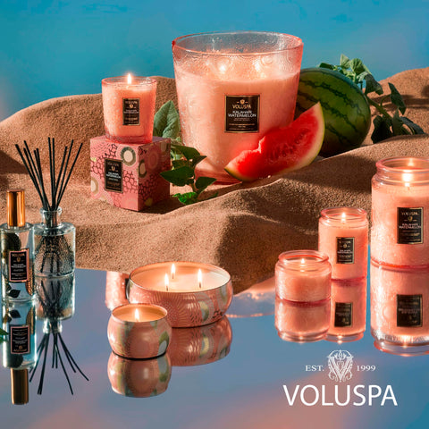 Voluspa Kalahari Watermelon gift-ready packaging appeals for gifting