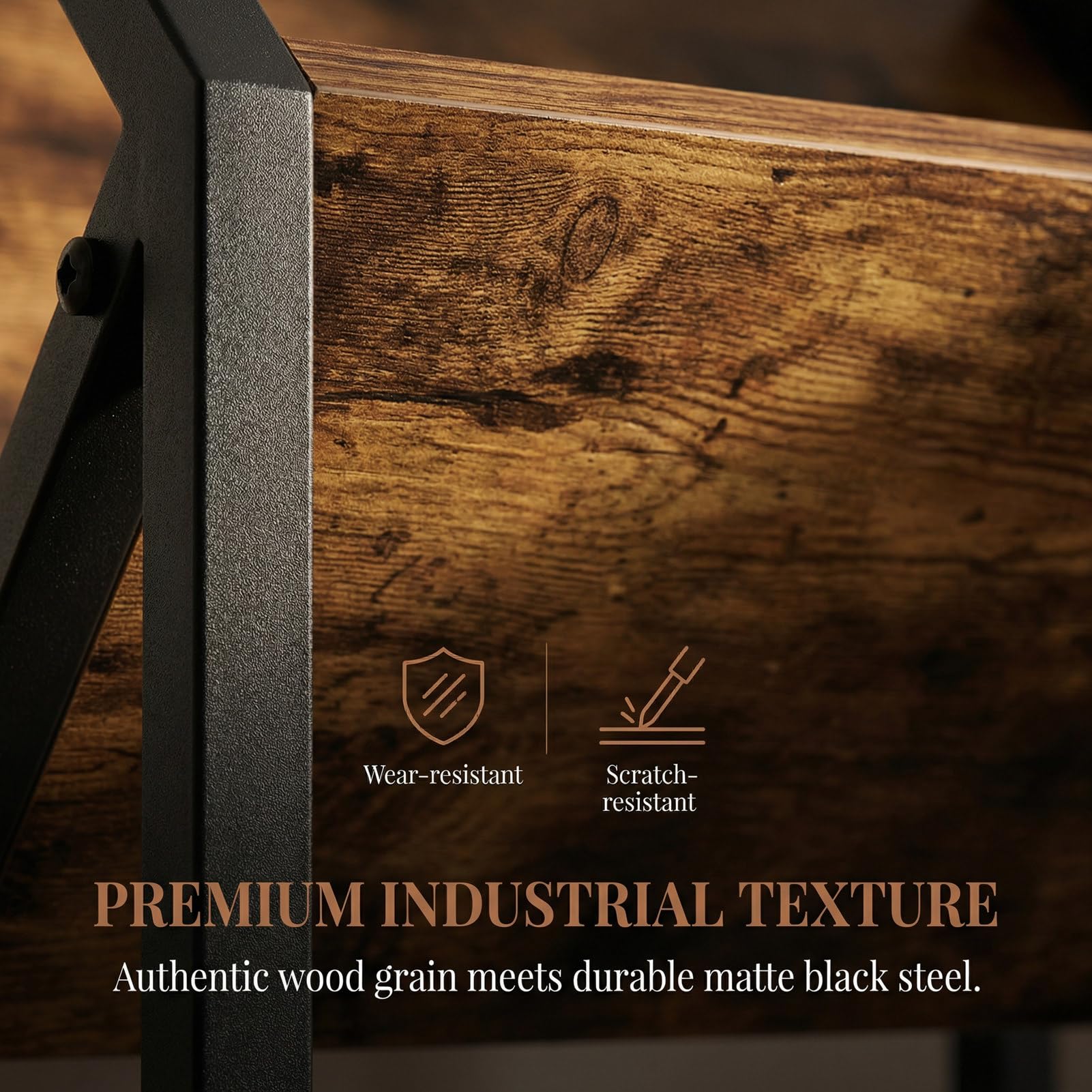 VonDream durable metal construction built to last with a clean, timeless look.