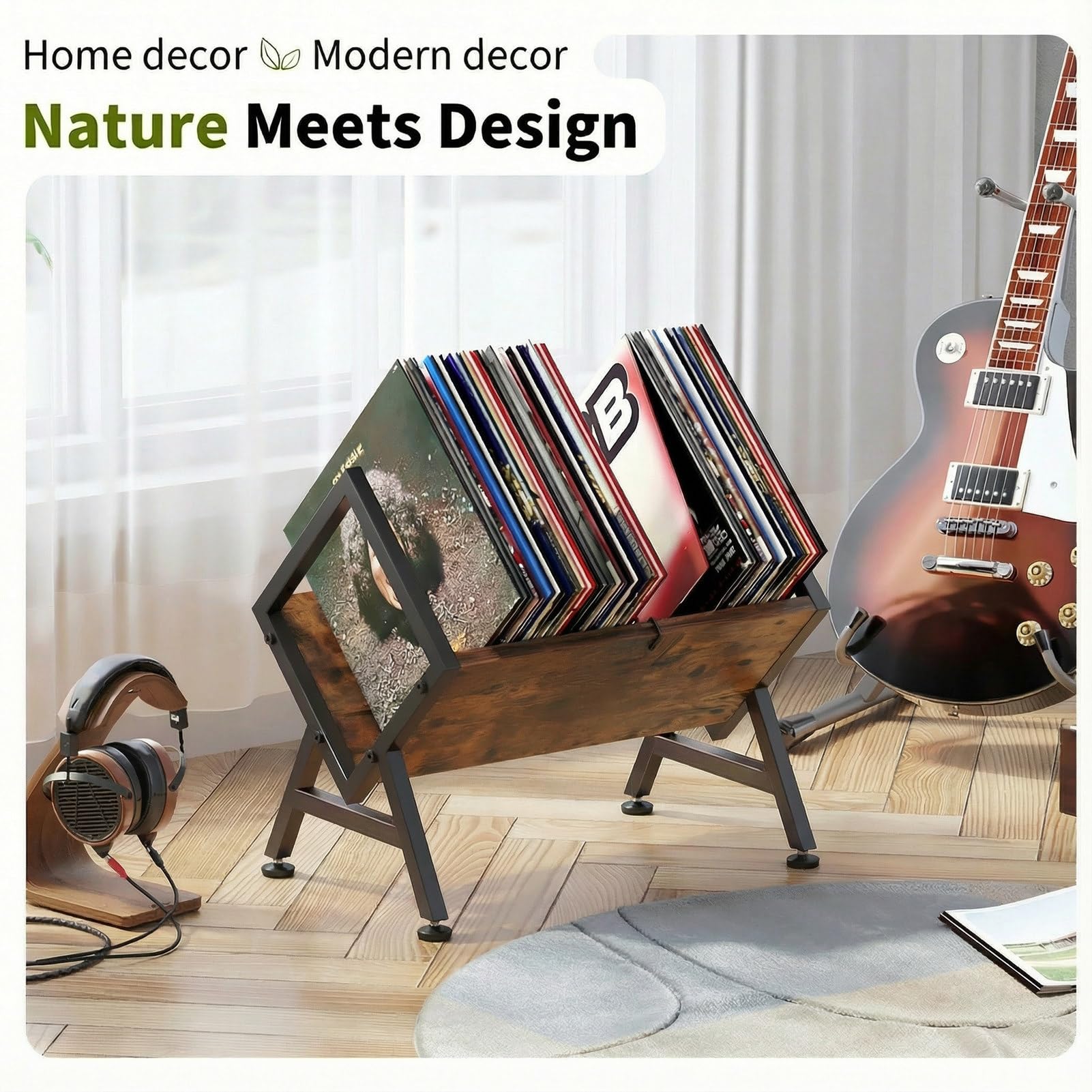 VonDream vinyl display showcases album art as a stylish focal point.