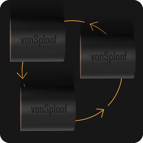 vonSploof eco-friendly materials lower environmental impact.