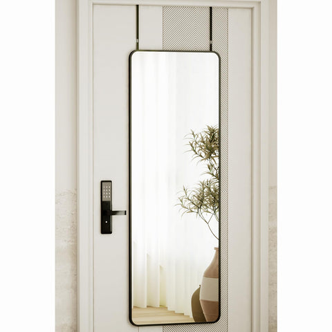 VooBang 14x48 full-length door mirror with aluminum frame for full-body checks.