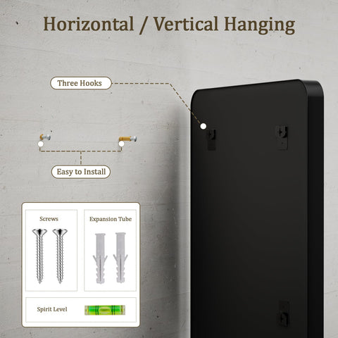 VooBang entryway mirror black frame boosts style and creates a welcoming focal point.