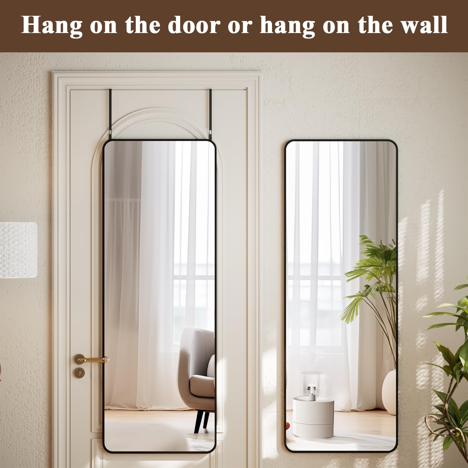 VooBang height-adjustable hangers let you set the ideal viewing height.