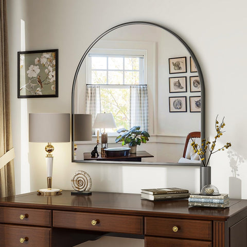 VooBang large vanity mirror 31x32 inches for a spacious feel.