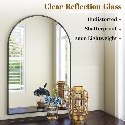 VooBang wall mirror hung in living room for stylish space enhancement