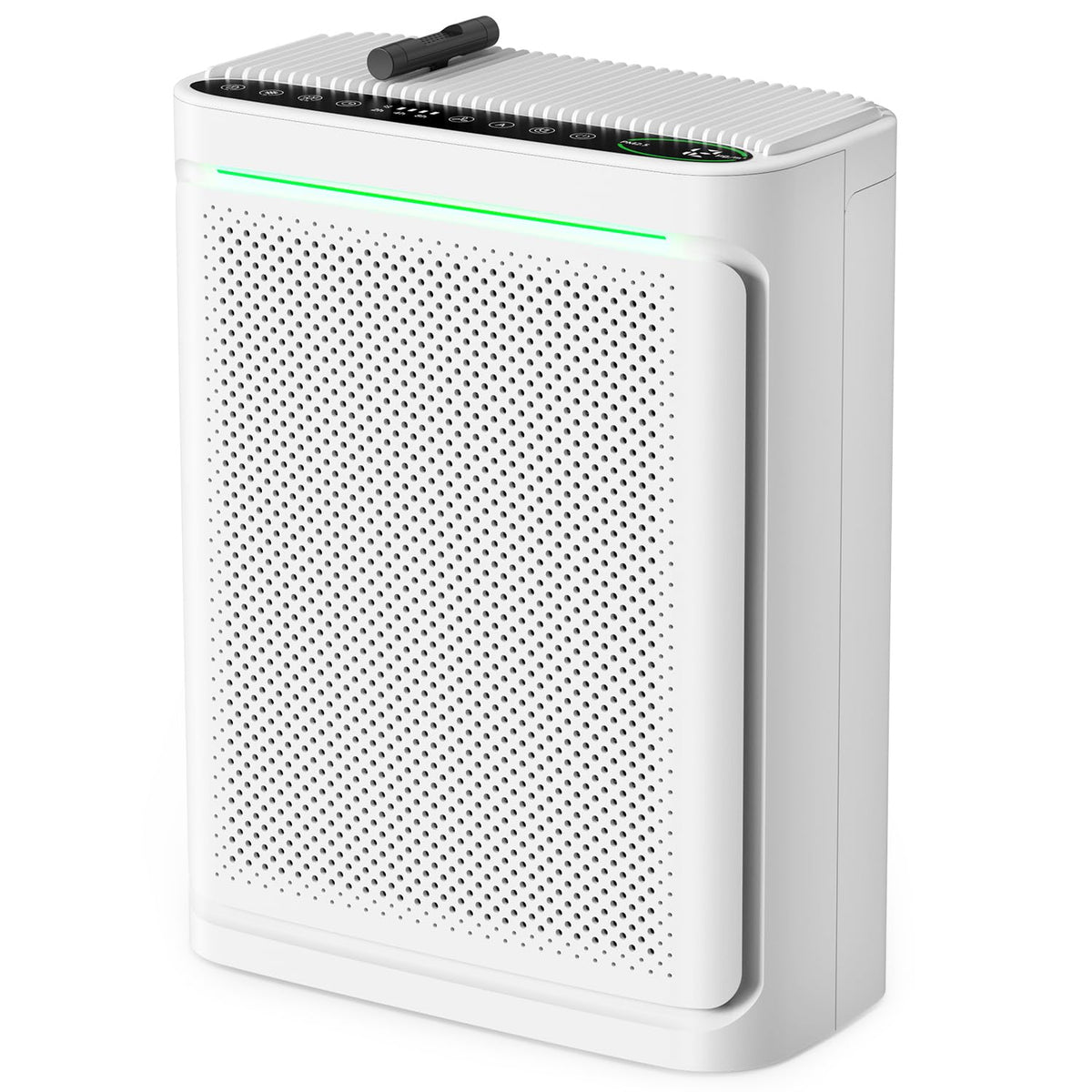 VOOPNU air purifier displaying air quality to help you monitor PM2.5 in real time