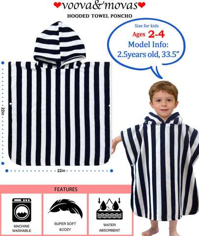VOOVA & MOVAS absorbent 100% cotton towel ideal for bath time and pool.