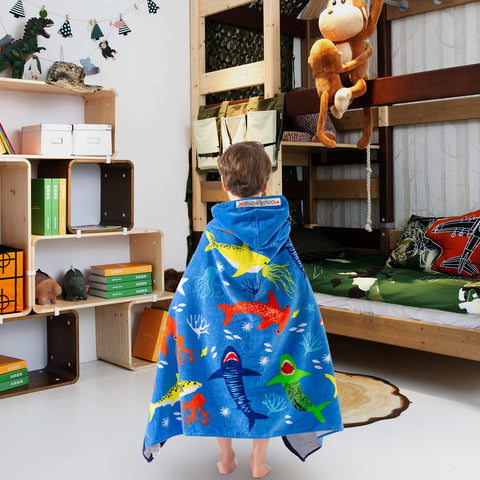 VOOVA & MOVAS cotton hooded towel; soft and quick-drying after washing