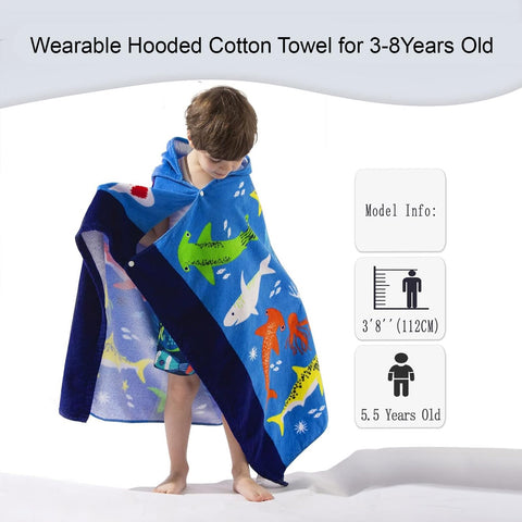 VOOVA & MOVAS hooded towel with UPF 50+ hood for sun protection on sunny days