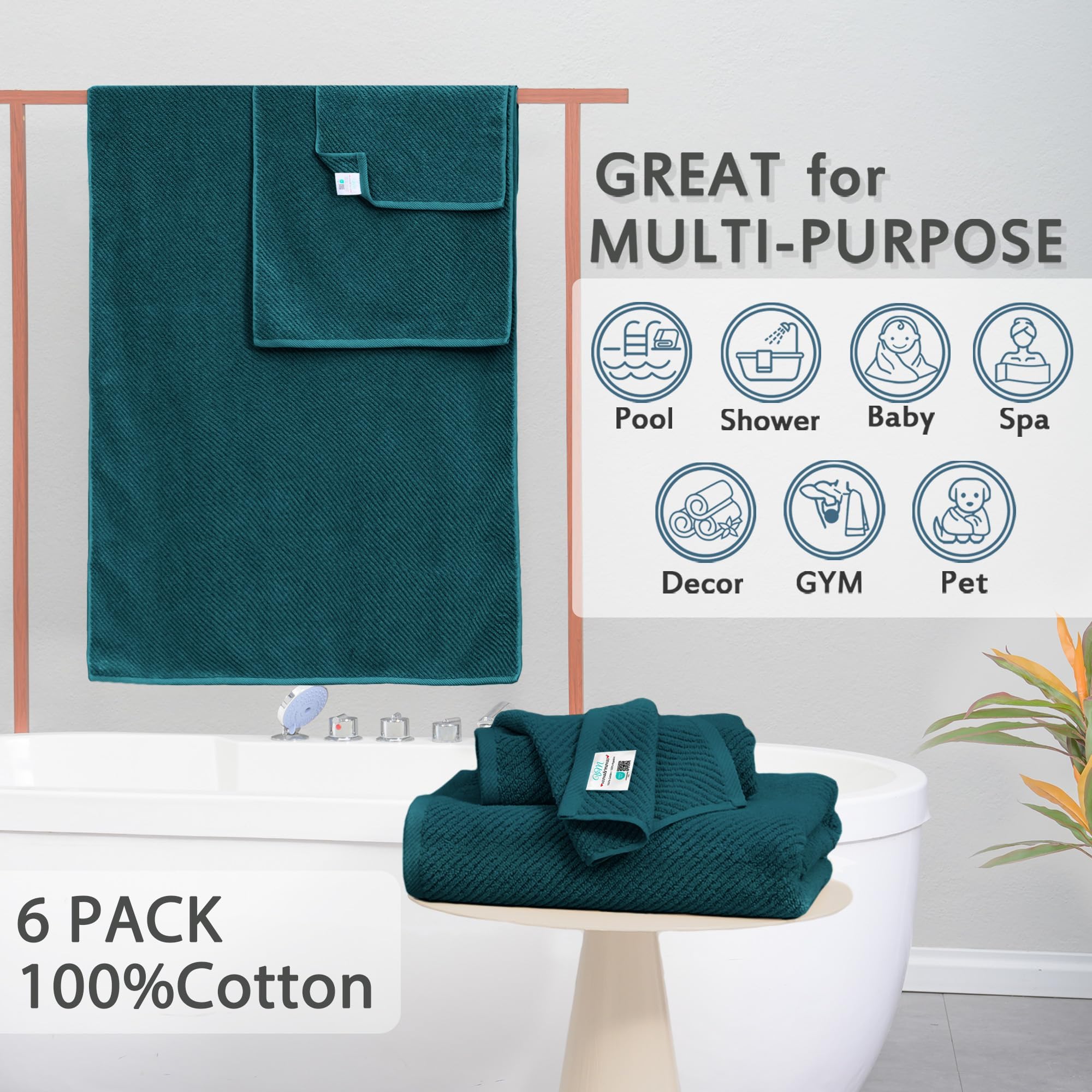 VOOVA & MOVAS washcloths provide gentle cleansing for face and body.