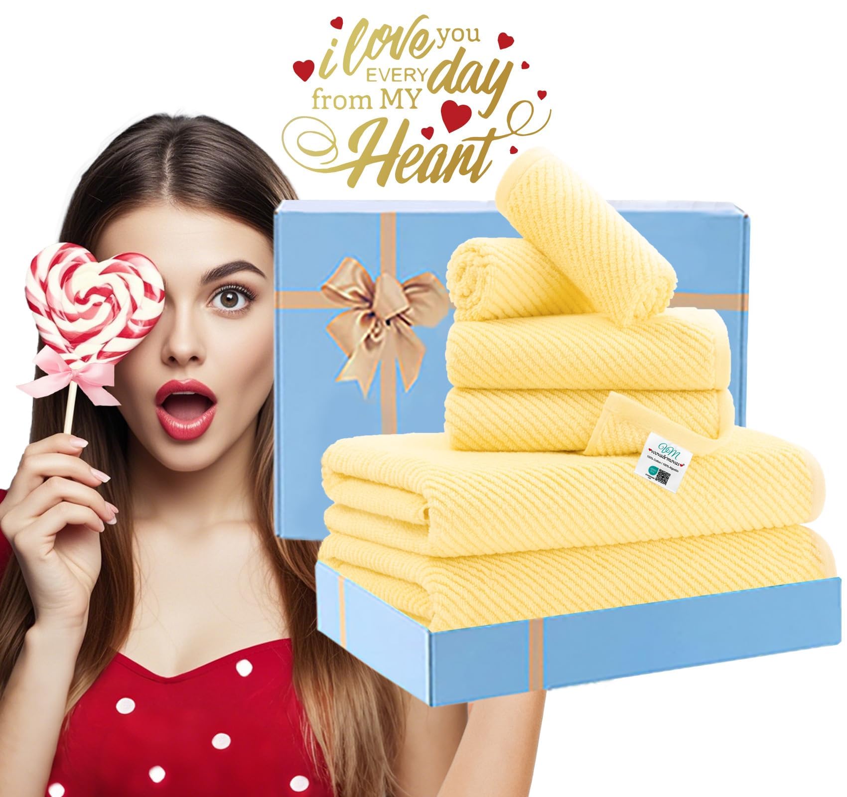 VOOVA and MOVAS gift-pack towels, ready for gifting