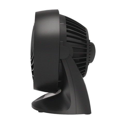 Vornado 133 on a desk; compact table setup for small spaces