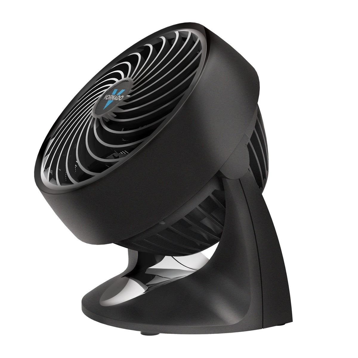 Vornado 133 front view; compact desk-friendly air circulator