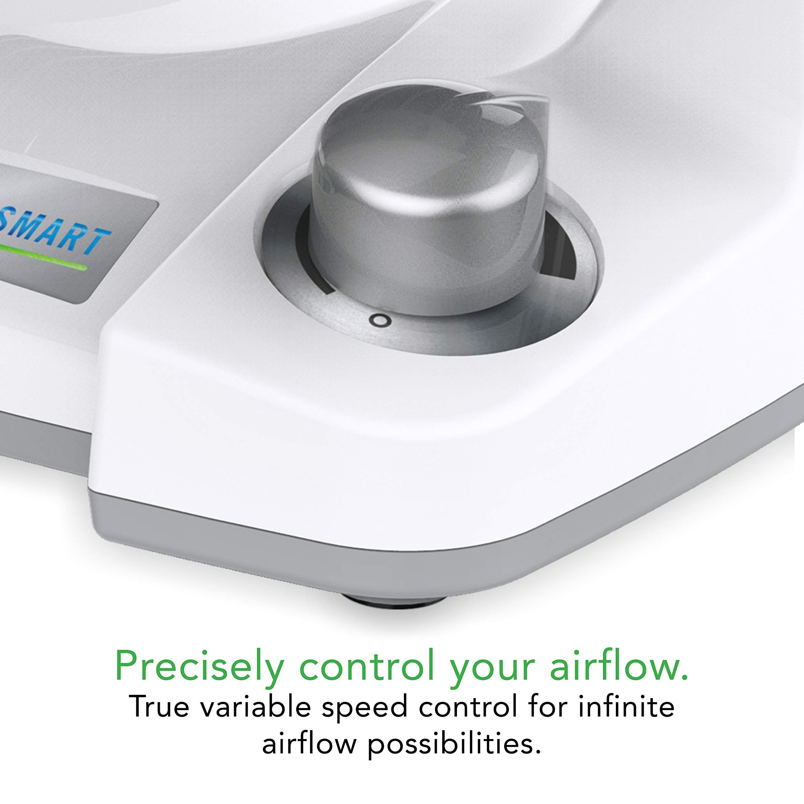 Vornado 133DC side view highlighting slim, portable profile