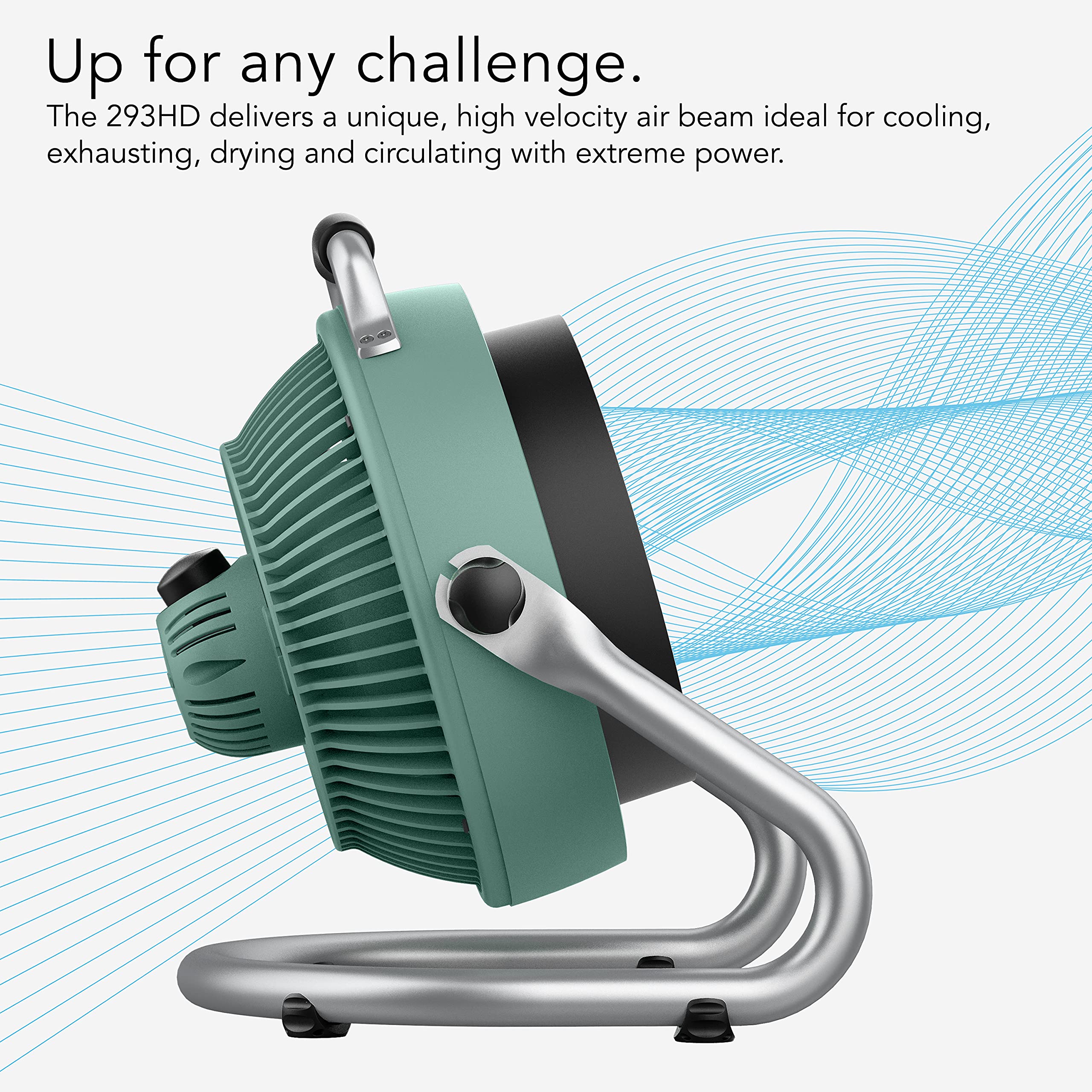 Vornado 293 IP54-rated motor guards against dust and debris during work tasks.