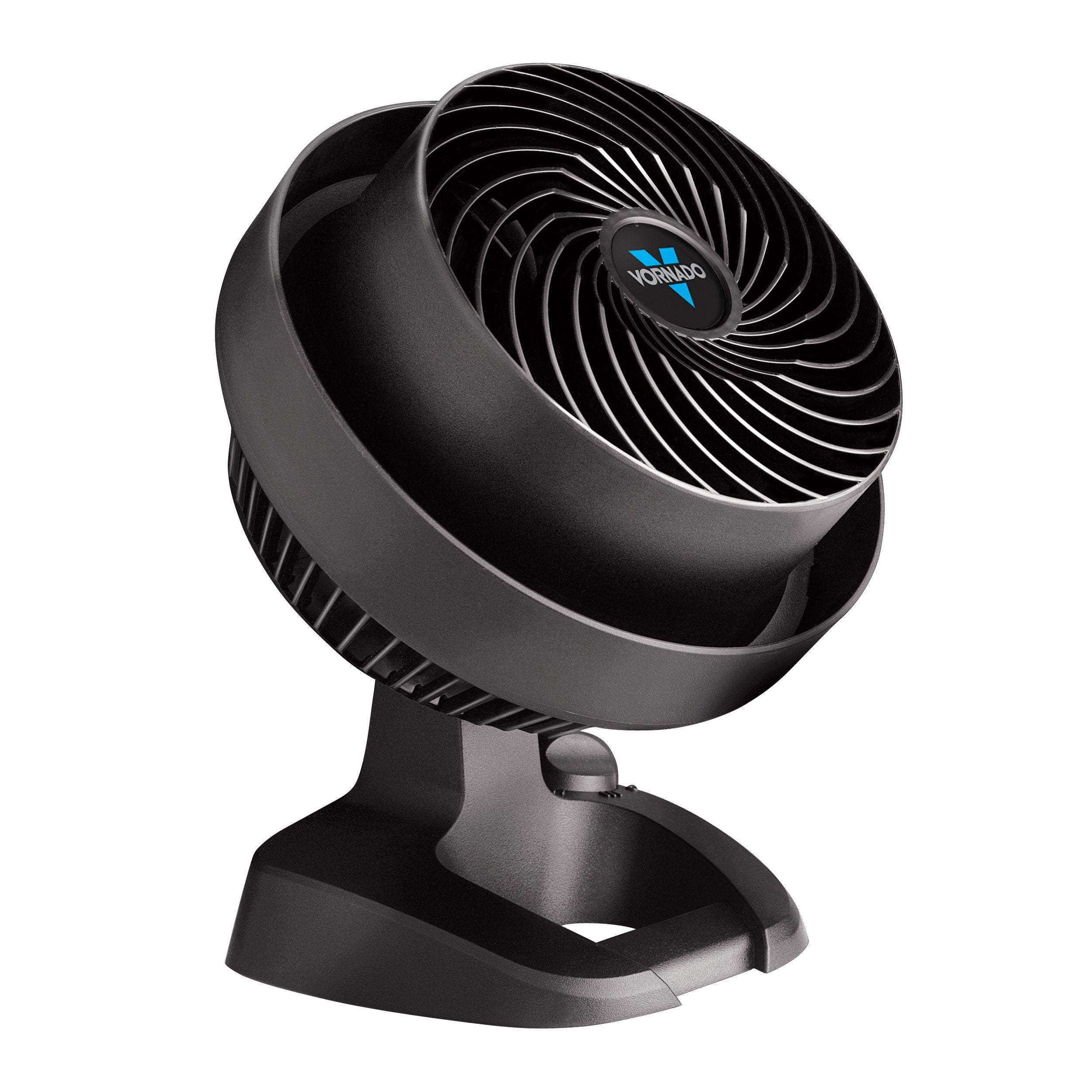 Vornado 530 in a dorm room setup showing compact footprint and quiet operation.