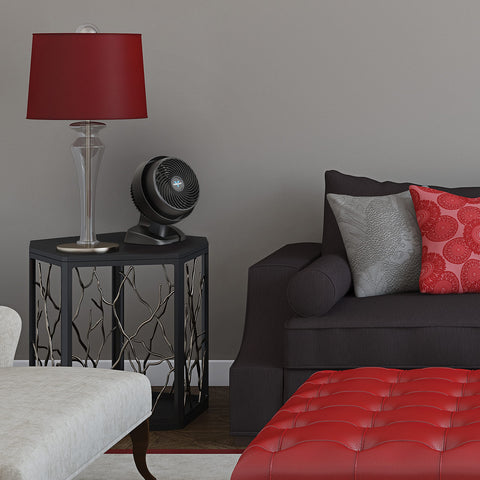 Vornado 530 tilt-head view showing targeted airflow to desk or bed.