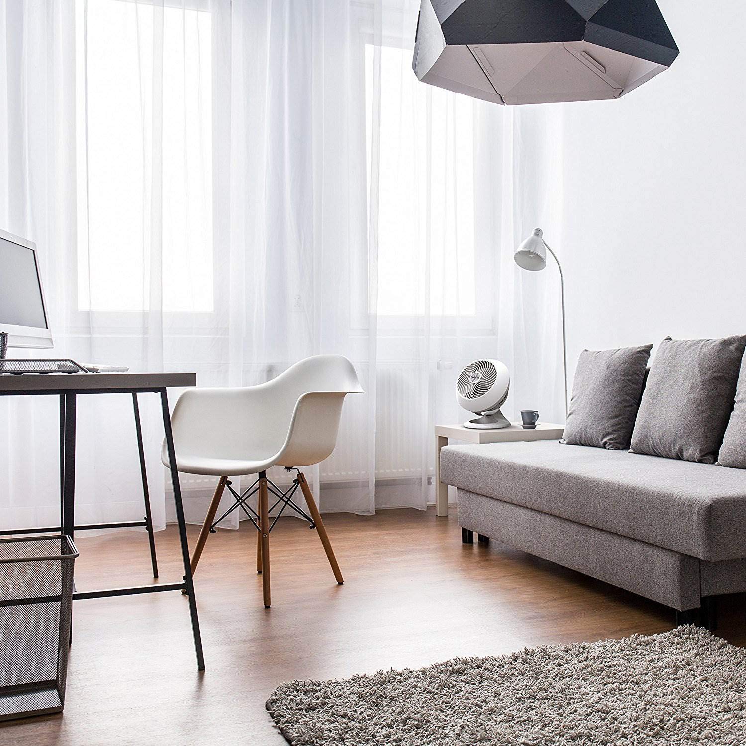 White finish blends with modern interiors and dependable cooling.
