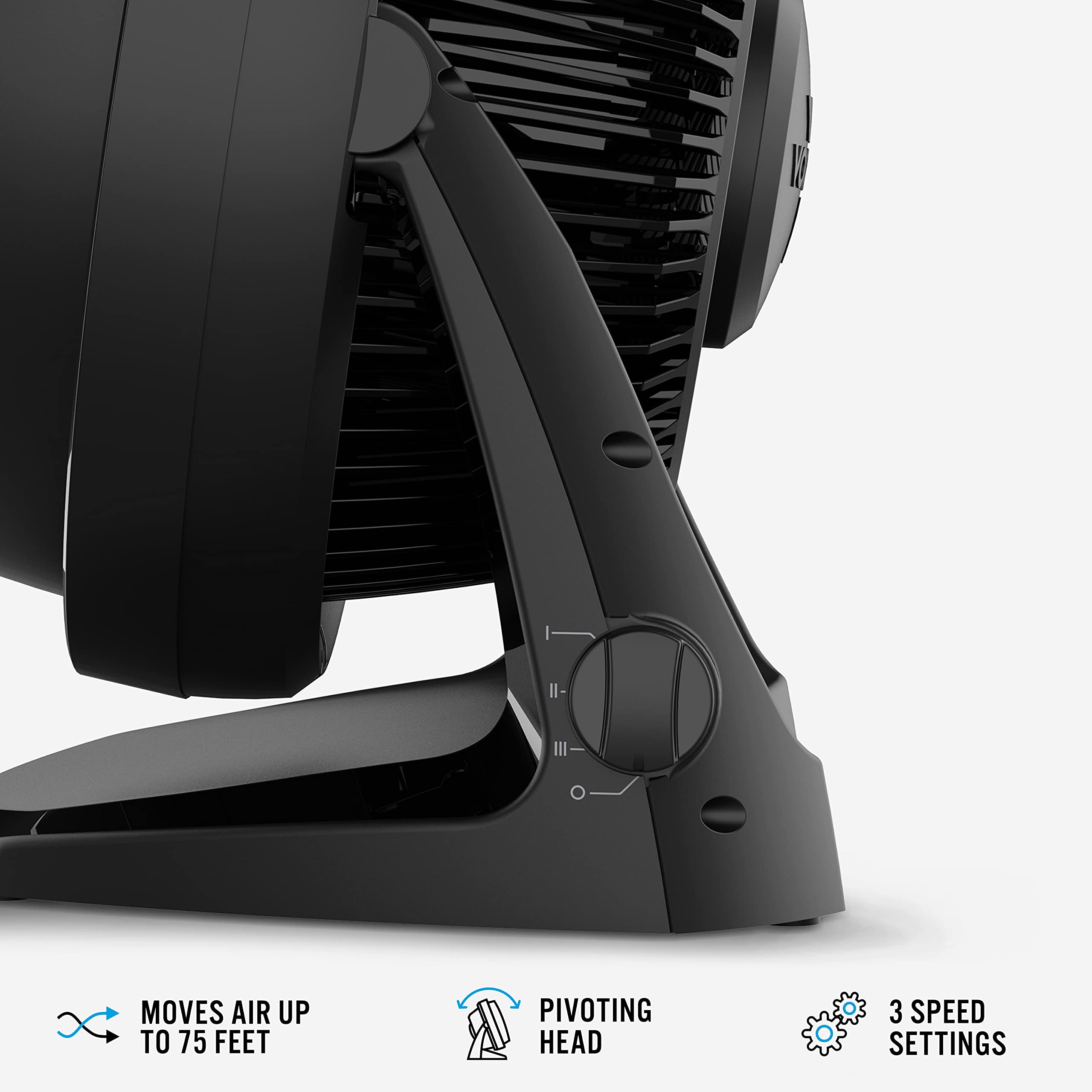 Vornado 62 with 3-speed control for personalized comfort.