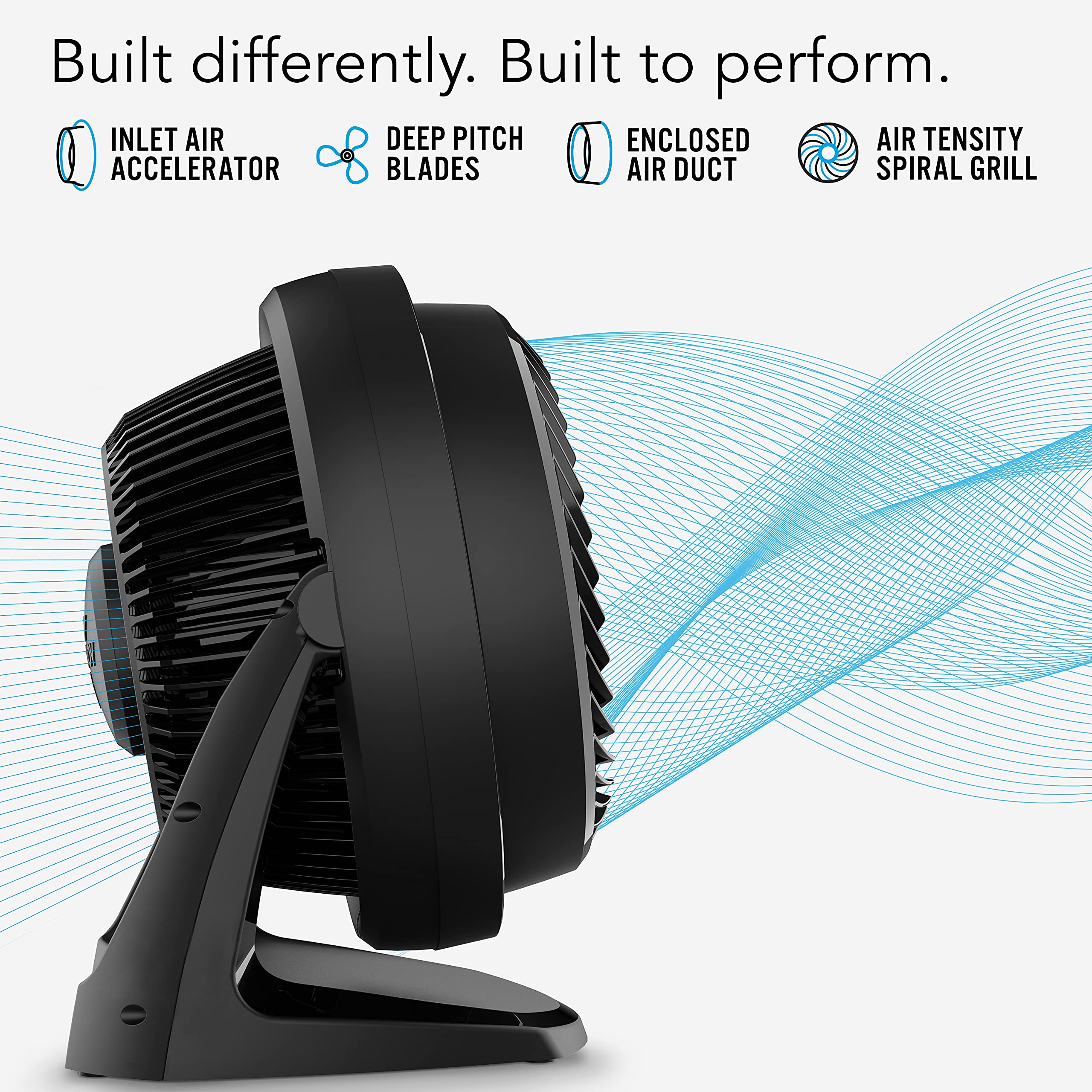 Vornado 62 adjustable tilt-head directing breeze where you need it.