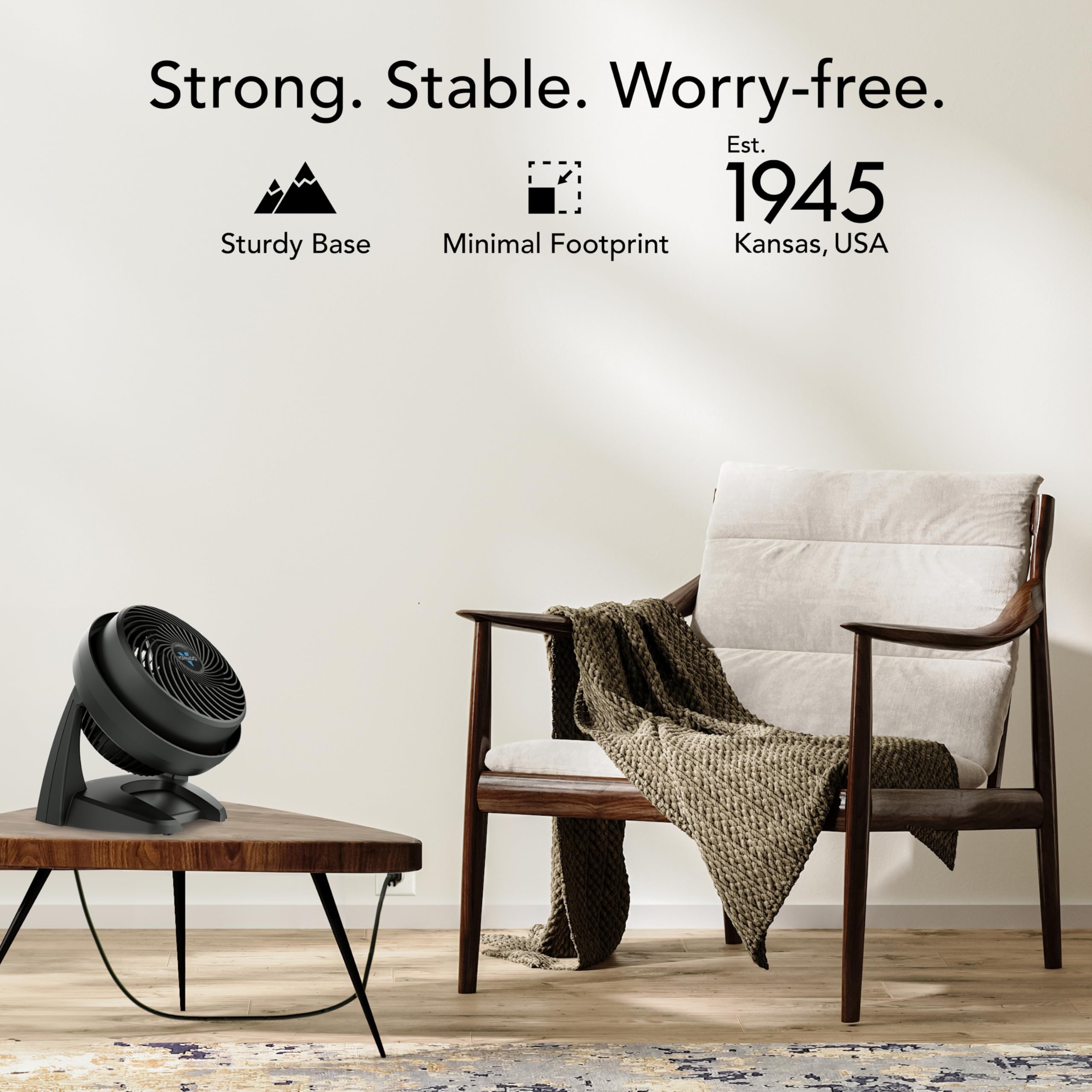 Vornado 630 room coverage ensures comfortable airflow across bedrooms, offices, and living spaces.