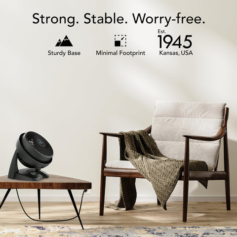 Vornado 630 room coverage ensures comfortable airflow across bedrooms, offices, and living spaces.