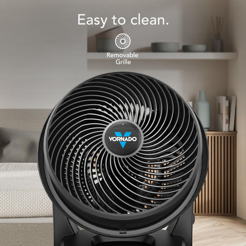 Vornado 630 spiral grill contributes to focused, durable airflow with a quiet footprint.