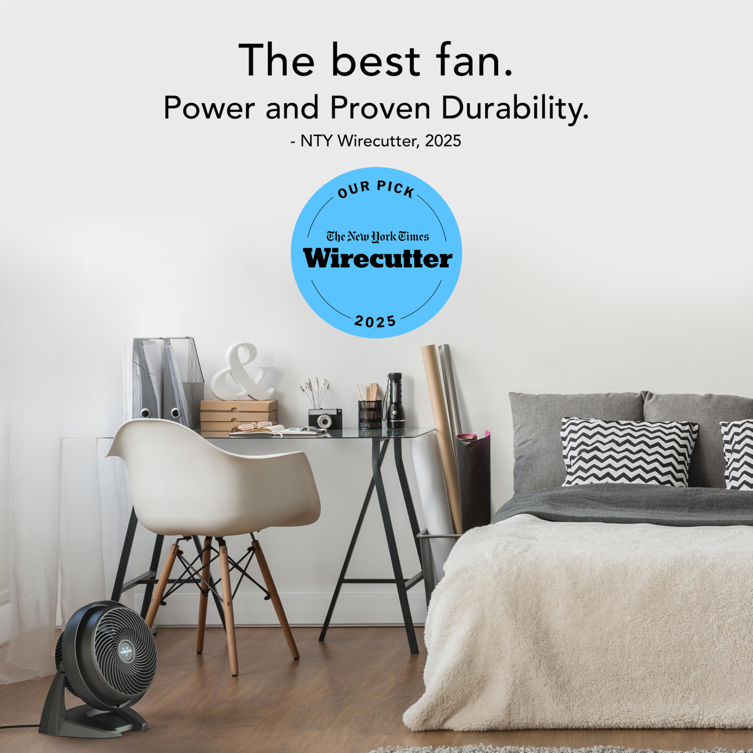 Vornado 630 tilt head angle directs airflow precisely where you need it.