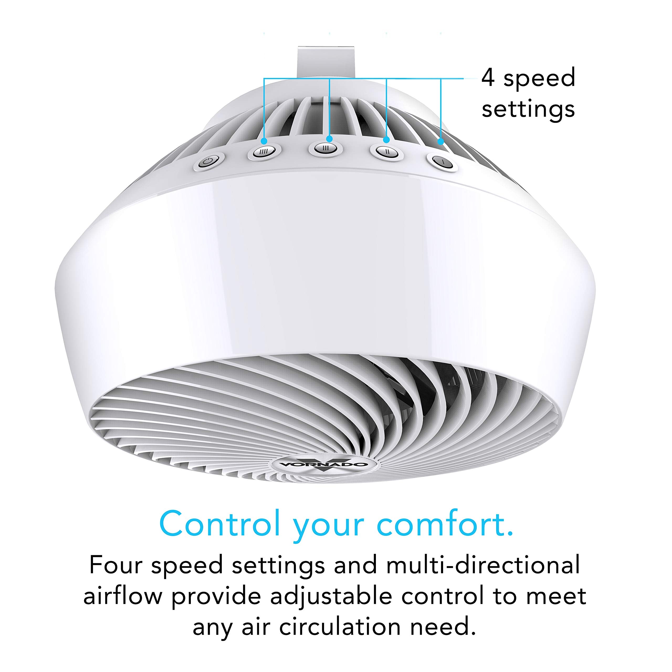 Vornado 660 four-speed top controls customize airflow