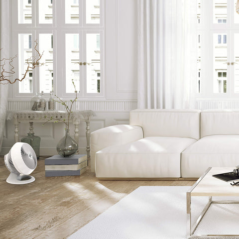 Vornado 660 tilt with chrome glide bar directs airflow precisely