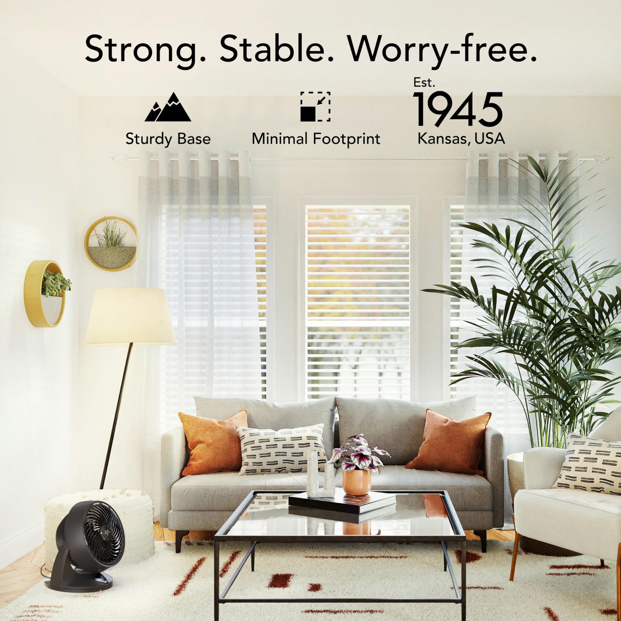 Vornado 753 OSC easy-clean removable grille simplifies maintenance and cleaning.