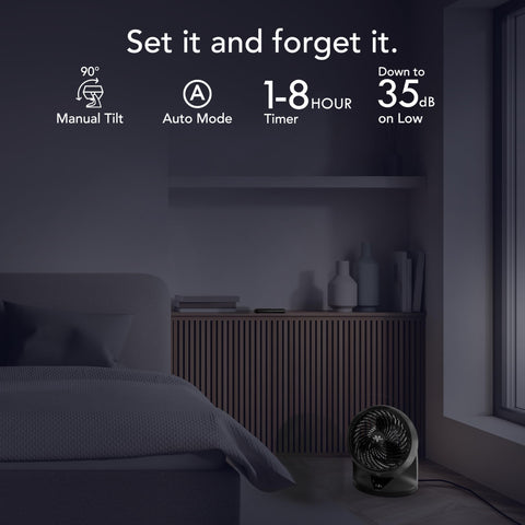 Vornado 753 OSC oscillation fills large rooms with even, dynamic airflow.
