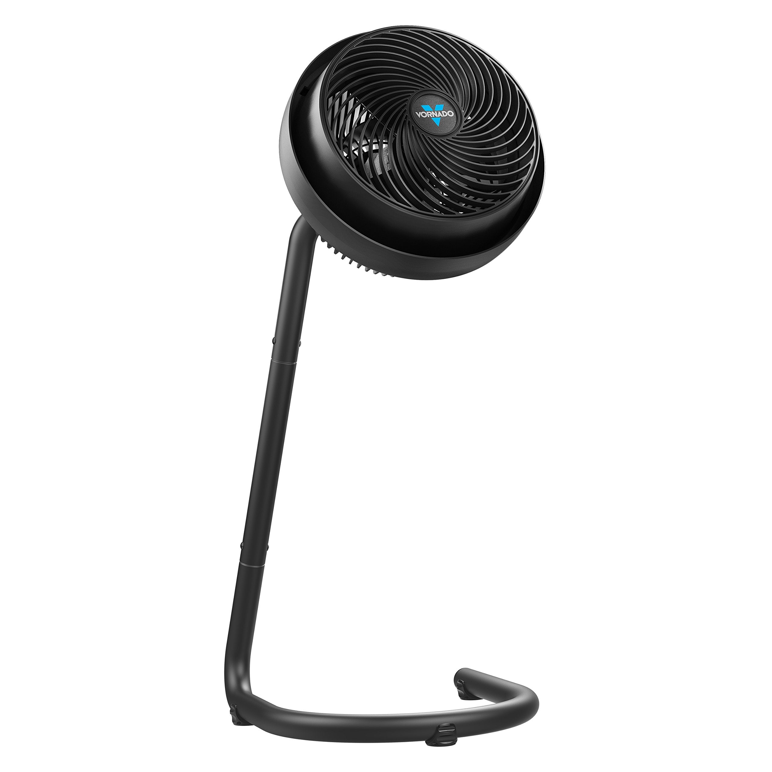 Vornado 783 pedestal fan, front view, showcasing powerful whole-room airflow potential