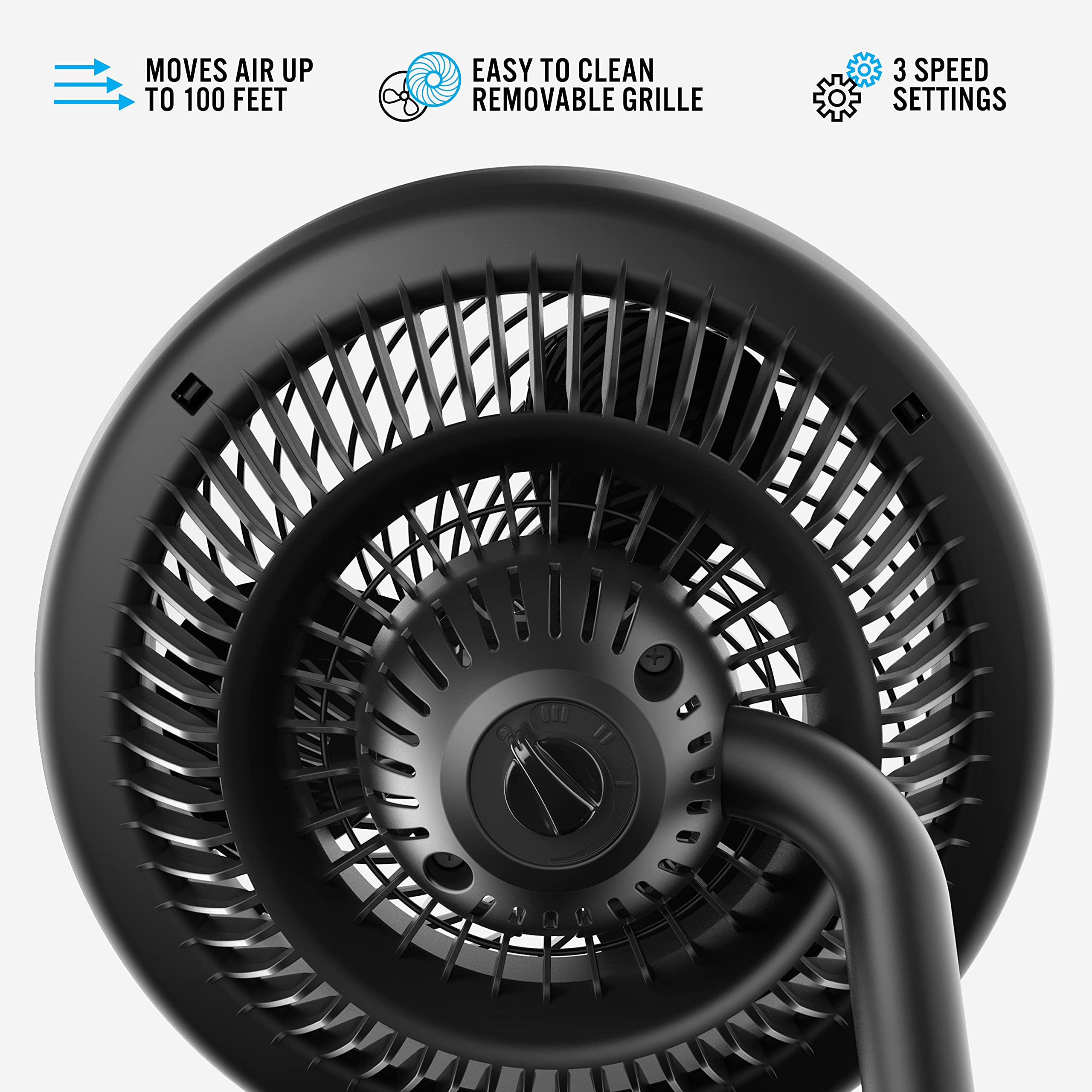 Vornado 783 side view highlights adjustable height for flexible room placement