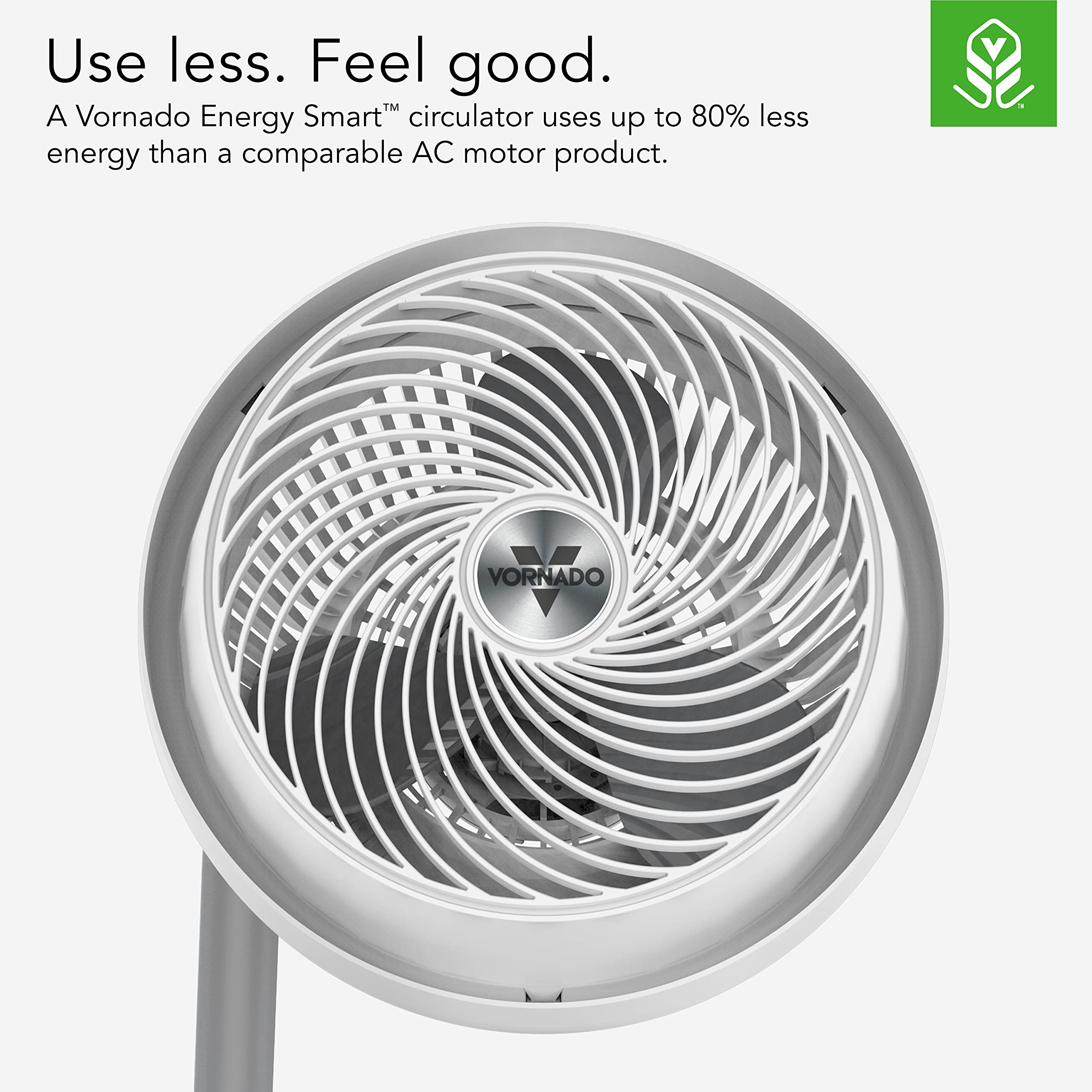 Vornado 783DC pivot head directs airflow precisely where needed for comfort.