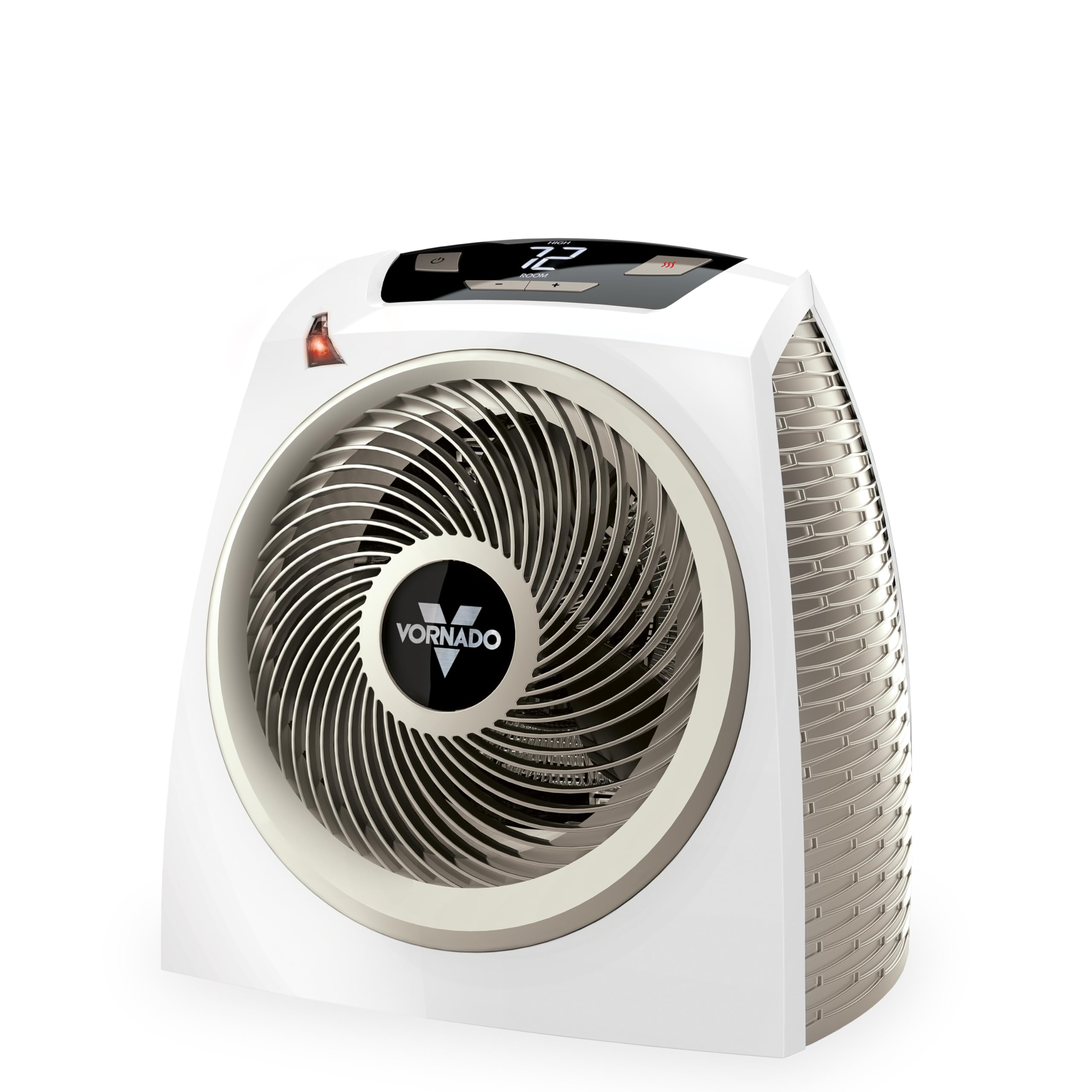 Vornado AVH10 heat diffusion in action delivering even warmth in a compact living space.