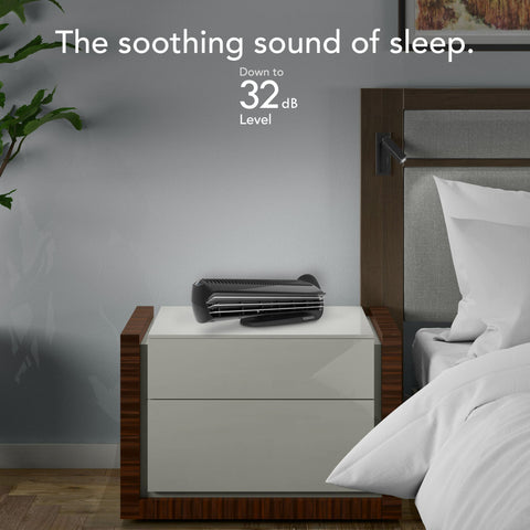 Compact, quiet design ideal for bedrooms or offices