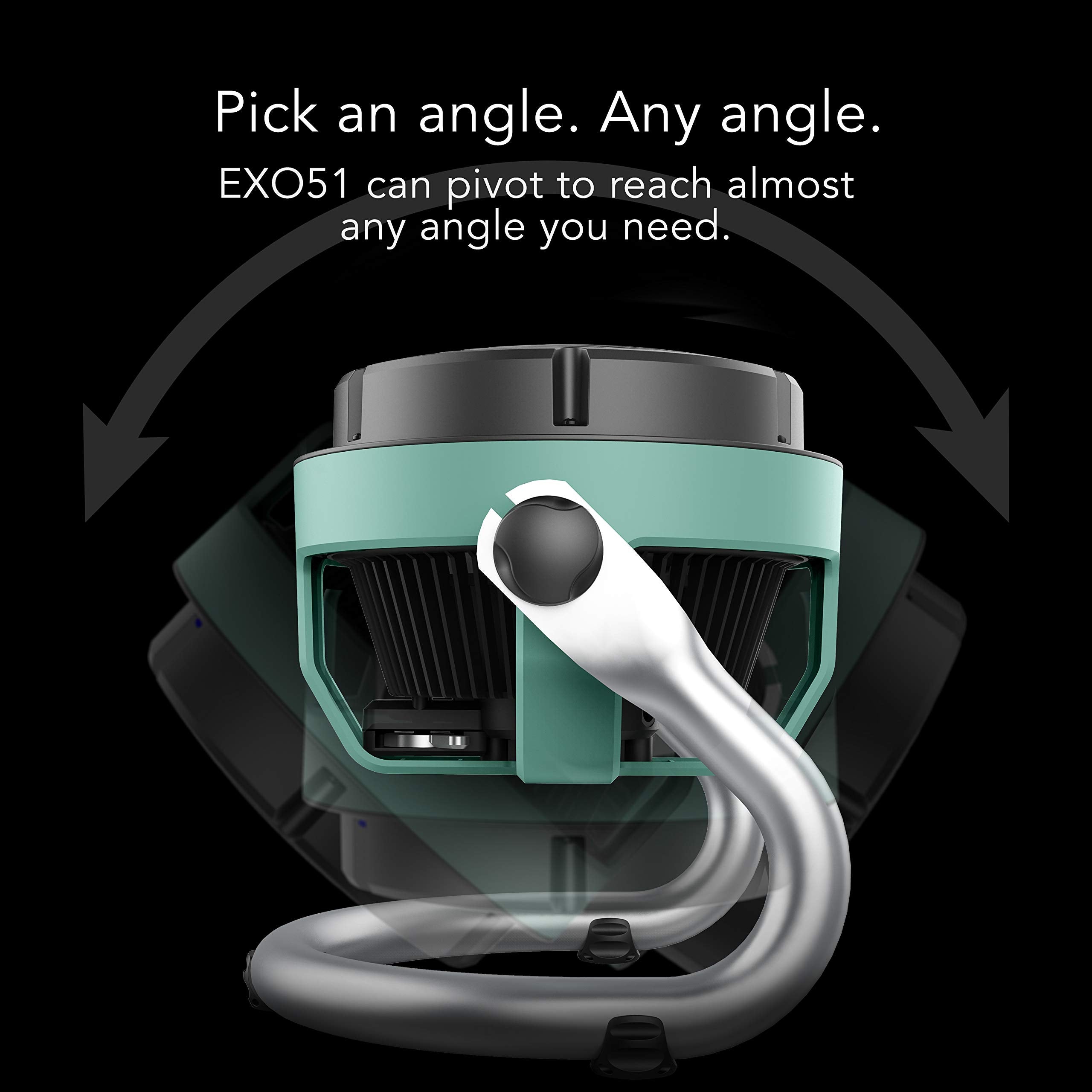 Vornado EXO51 IP54 dustproof motor resists debris and moisture on job sites