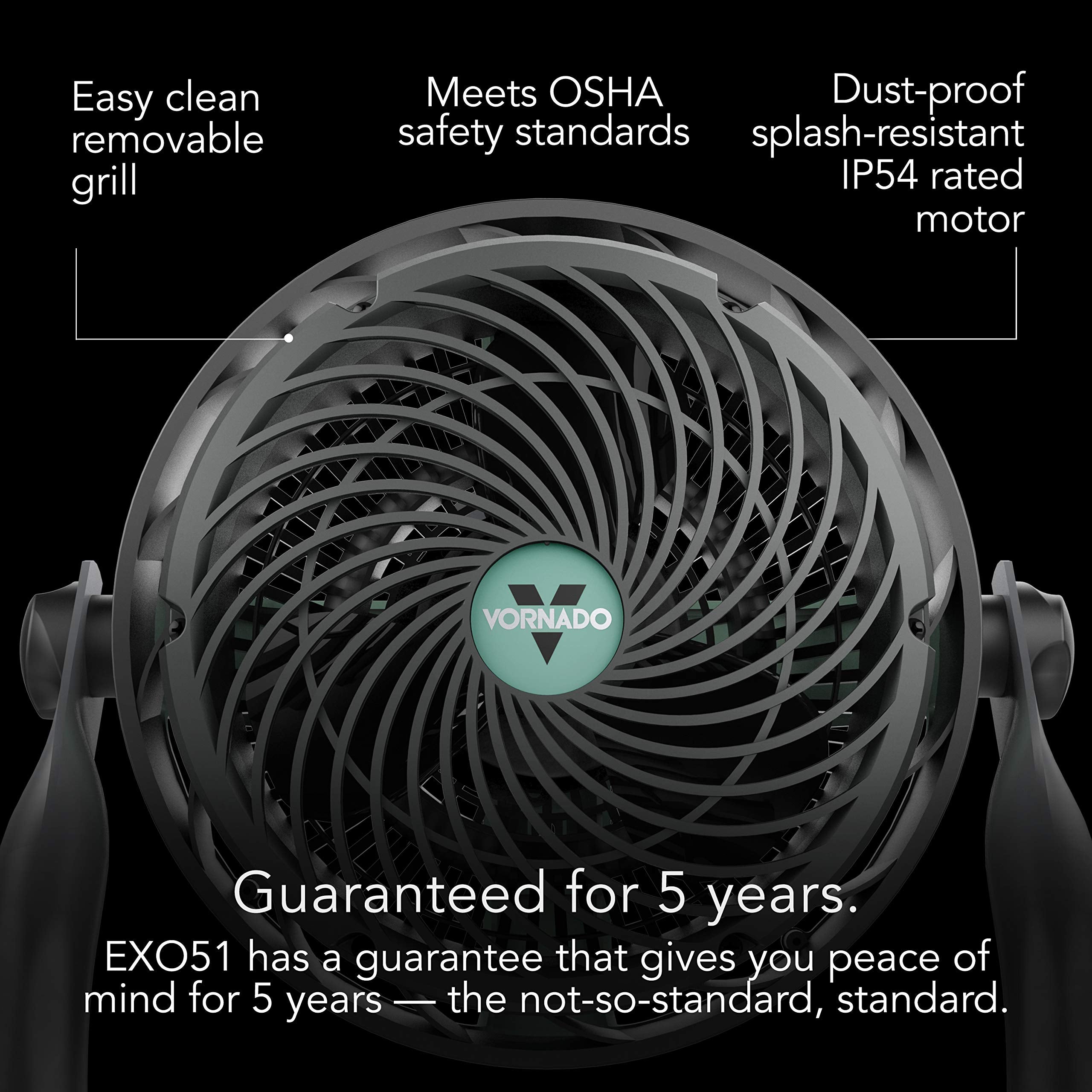 Vornado EXO51 pivoting head directs airflow exactly where it's needed