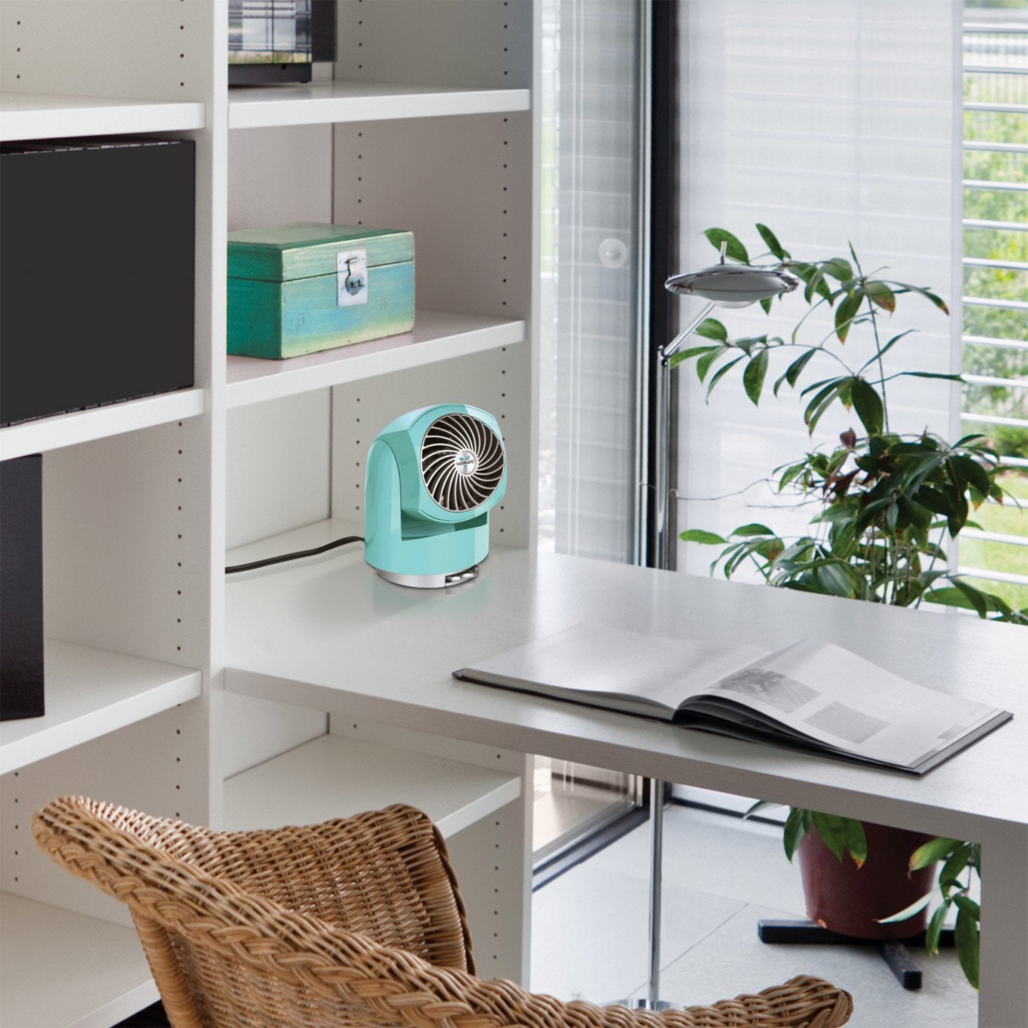Vornado Flippi V6 whisper-quiet operation minimizes distraction during work.